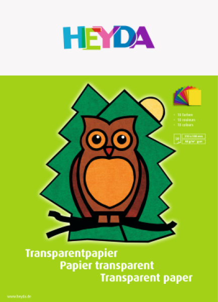 HEYDA Transparentpapier sortiert